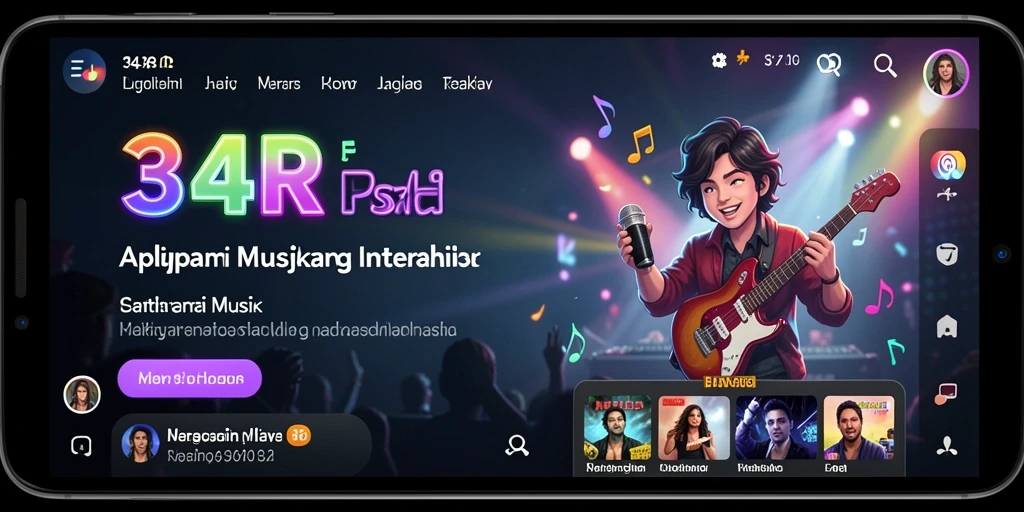 Tampilan menarik dari gameplay dan pengalaman musik di 34R.