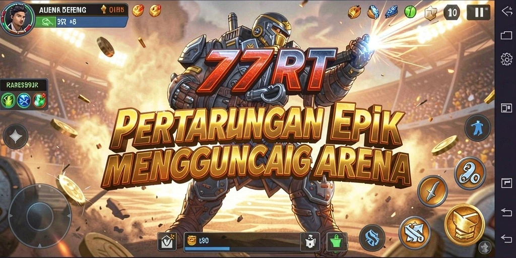 Tampilan menarik dari gameplay pertarungan seru di 777RT.