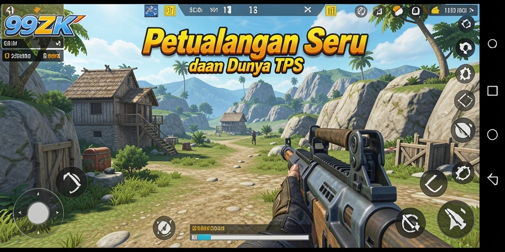 Tampilan gameplay seru di dunia TPS 99ZK.