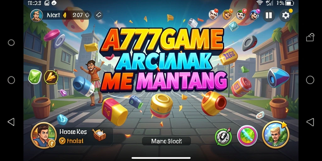 Tampilan utama A777GAME dengan gameplay menantang dan grafis menarik.