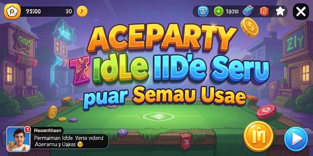 Tampilan menarik dari gameplay ACEPARTY yang menyenangkan.