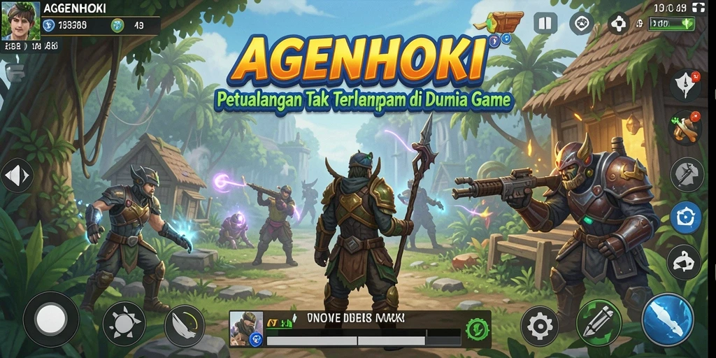 Tangkapan layar AGENHOKI menampilkan aksi seru dalam gameplay petualangan.