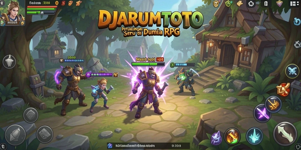 Screenshot gameplay DJARUMTOTO menunjukkan aksi seru di dunia RPG.