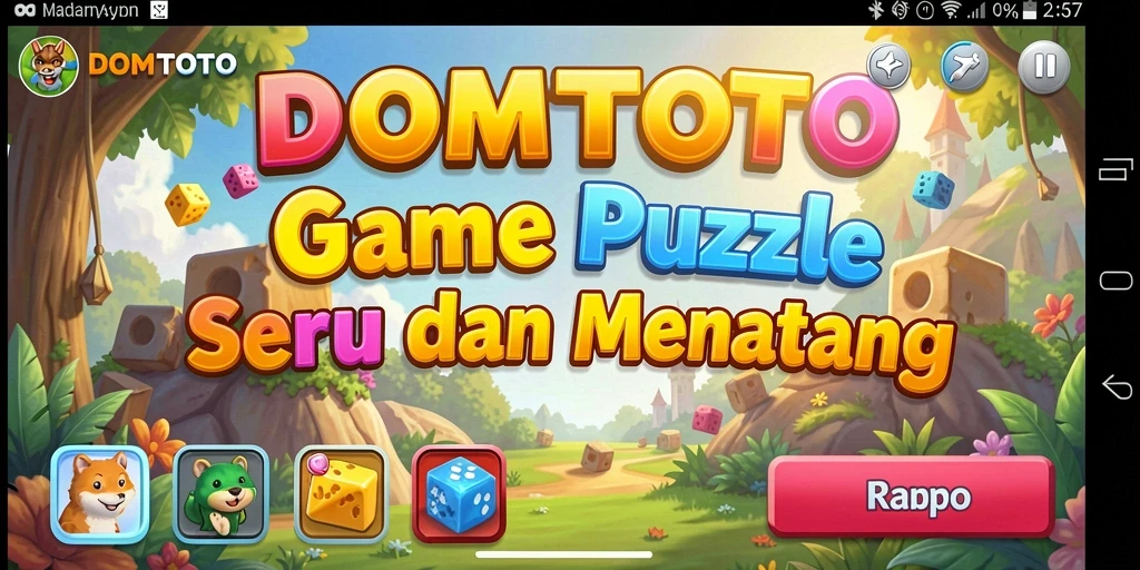 Gameplay DOMTOTO yang seru dan penuh tantangan dalam genre Puzzle.