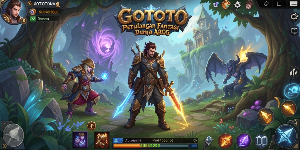 Tampilan gameplay ARPG yang memukau dan menantang di GOTOTO.