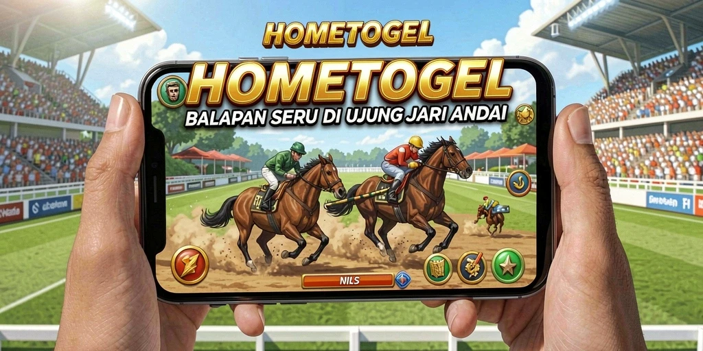 Tampilan gameplay HOMETOGEL dengan aksi balap yang mendebarkan.