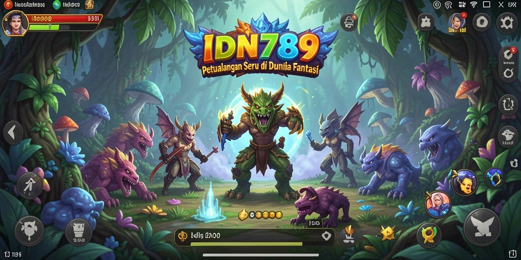 Tampilan gameplay seru dalam IDN789 dengan aksi dan eksplorasi yang mendebarkan.