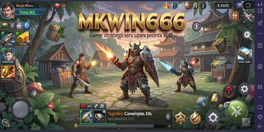 Menampilkan aksi strategi seru dalam gameplay MKWIN666.
