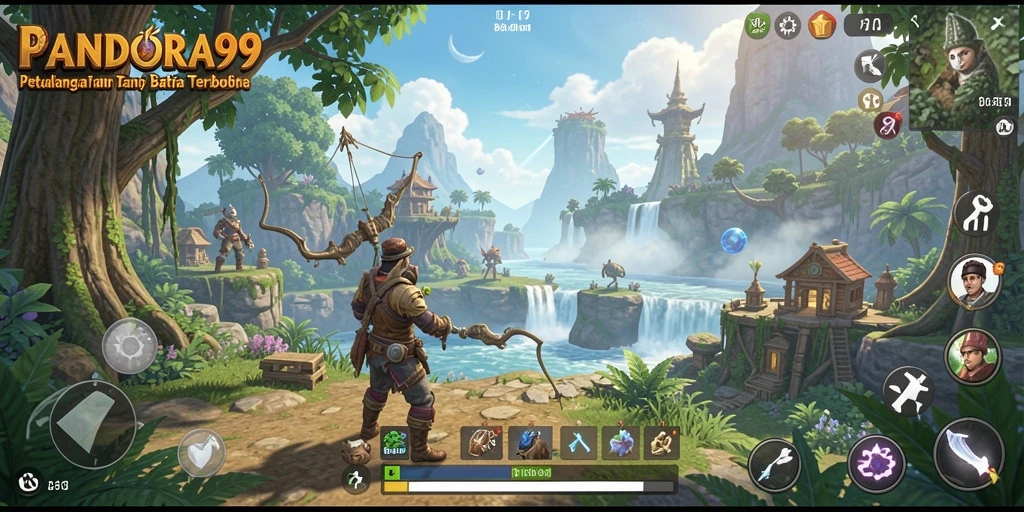Tampilan gameplay PANDORA99 yang menawan di dunia terbuka.
