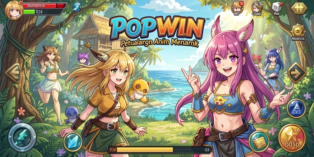 Screenshot menampilkan karakter Anime dalam aksi yang mendebarkan.