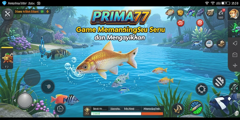 Gameplay seru PRIMA77 dengan grafik memukau di dunia memancing.
