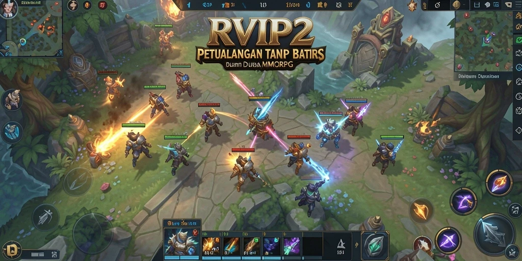 Tampilan gameplay epik dalam dunia MMORPG RVIP2.