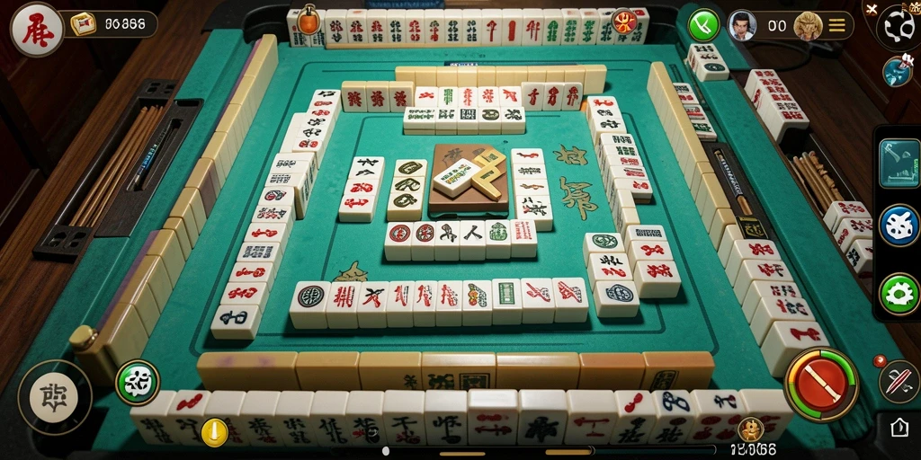 Gameplay S80 yang mendebarkan dalam permainan Mahjong.