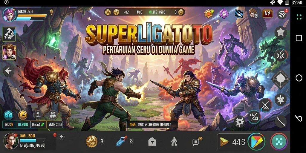 Tangkapan layar menarik dari gameplay seru SUPERLIGATOTO.
