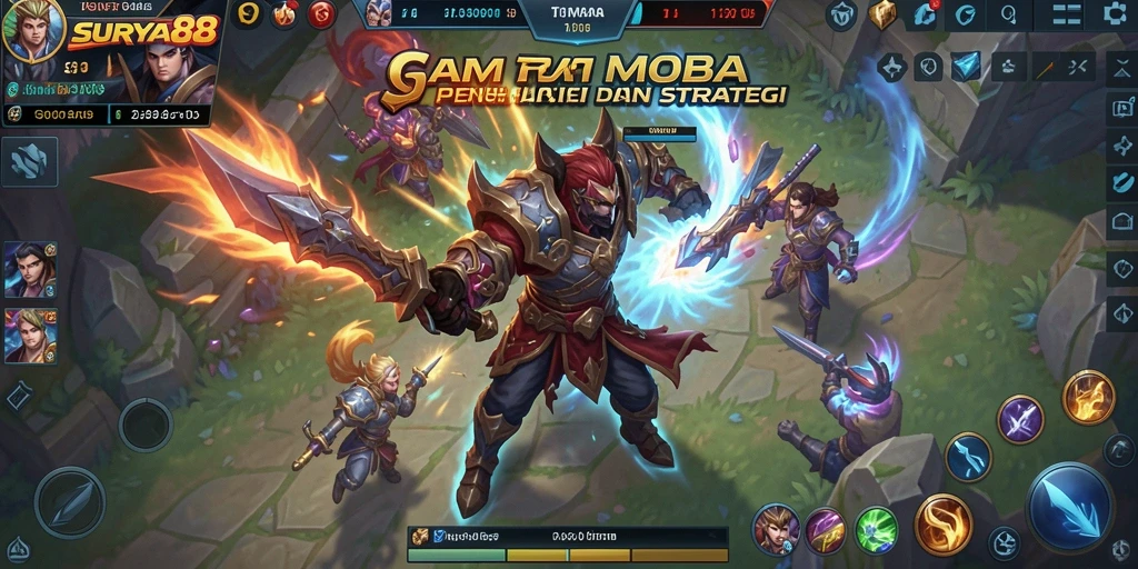 Tangkapan layar dari gameplay menegangkan dalam SURYA88.