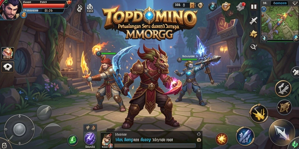 Tampilan gameplay seru dan interaktif dari TOPDOMINO MMORPG.